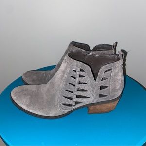 Michael Shannon Piper Suede Cut-out Booties